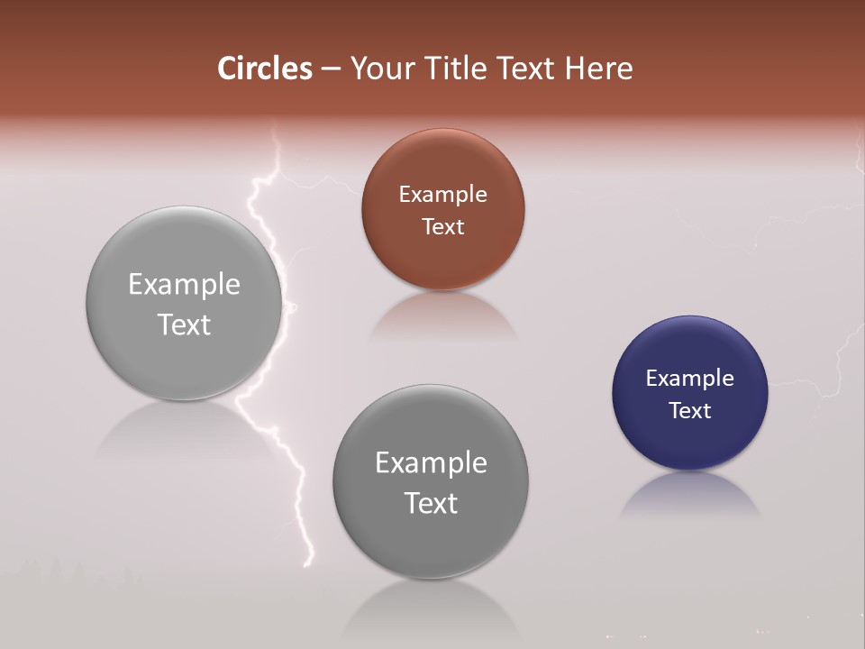 Flash Stormy Lightning Bolt PowerPoint Template