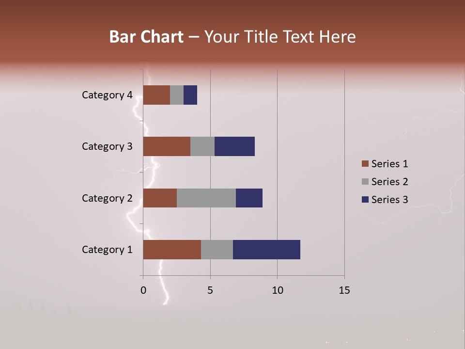 Flash Stormy Lightning Bolt PowerPoint Template