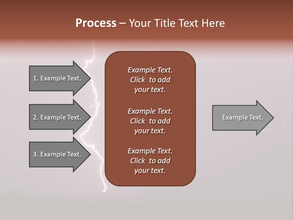 Flash Stormy Lightning Bolt PowerPoint Template