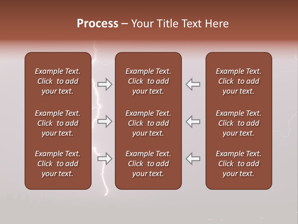 Flash Stormy Lightning Bolt PowerPoint Template
