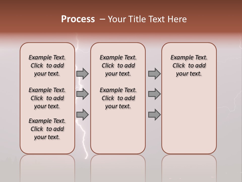 Flash Stormy Lightning Bolt PowerPoint Template