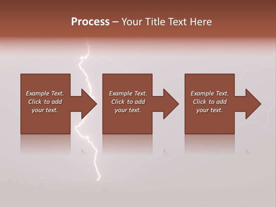 Flash Stormy Lightning Bolt PowerPoint Template