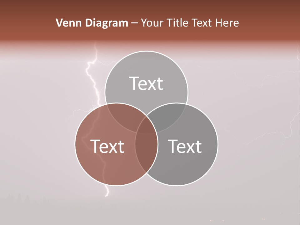 Flash Stormy Lightning Bolt PowerPoint Template