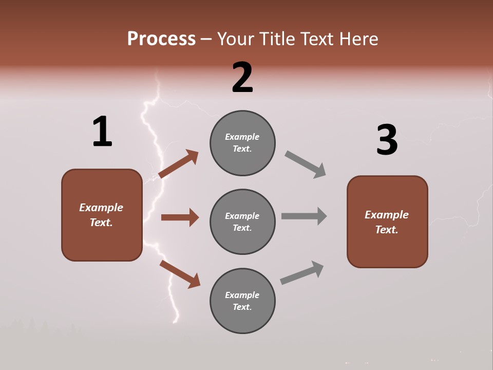 Flash Stormy Lightning Bolt PowerPoint Template