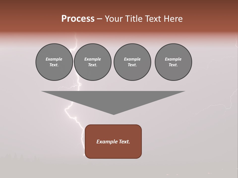 Flash Stormy Lightning Bolt PowerPoint Template