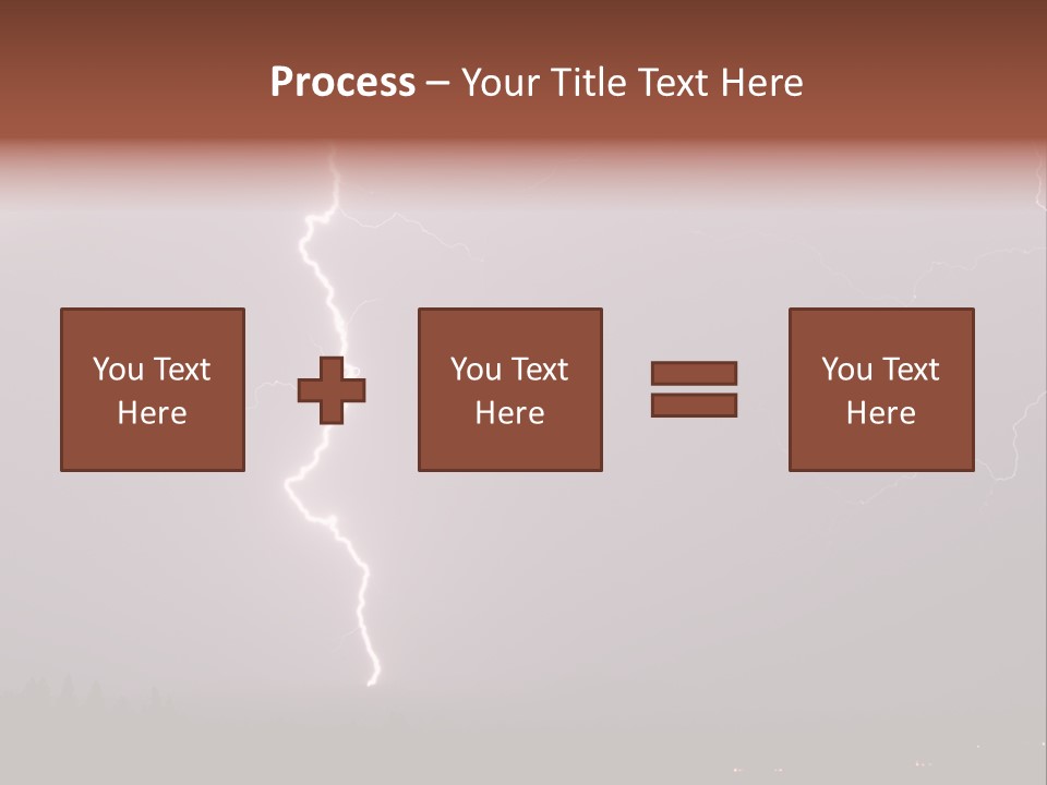 Flash Stormy Lightning Bolt PowerPoint Template