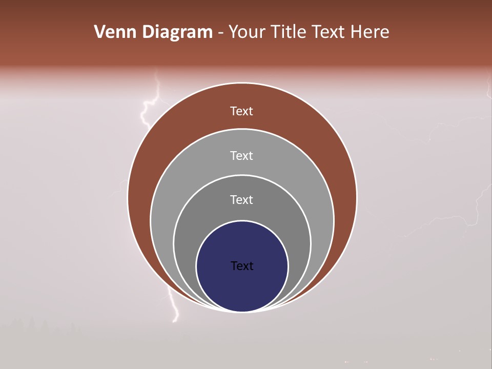 Flash Stormy Lightning Bolt PowerPoint Template