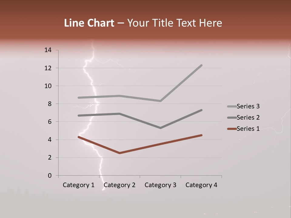 Flash Stormy Lightning Bolt PowerPoint Template