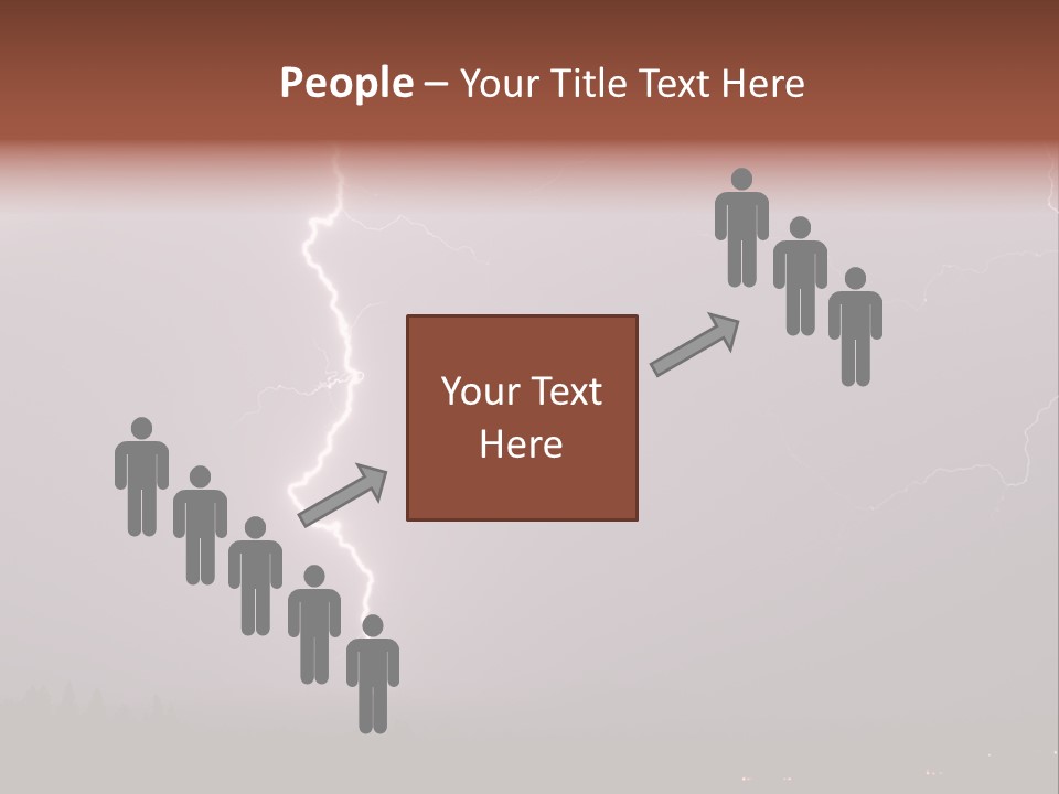 Flash Stormy Lightning Bolt PowerPoint Template