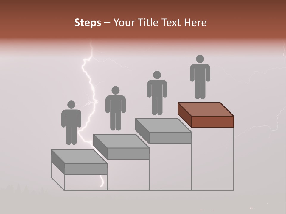 Flash Stormy Lightning Bolt PowerPoint Template