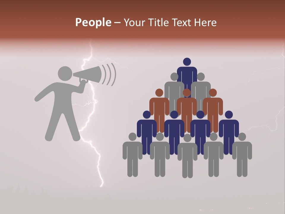 Flash Stormy Lightning Bolt PowerPoint Template