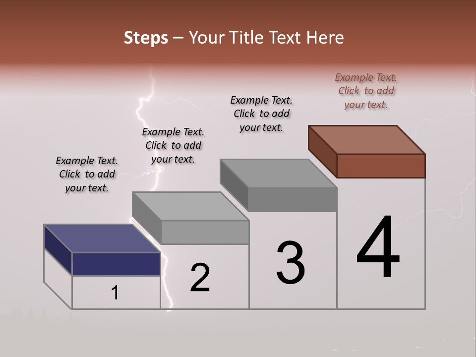 Flash Stormy Lightning Bolt PowerPoint Template