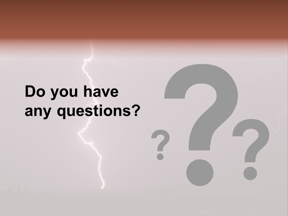 Flash Stormy Lightning Bolt PowerPoint Template