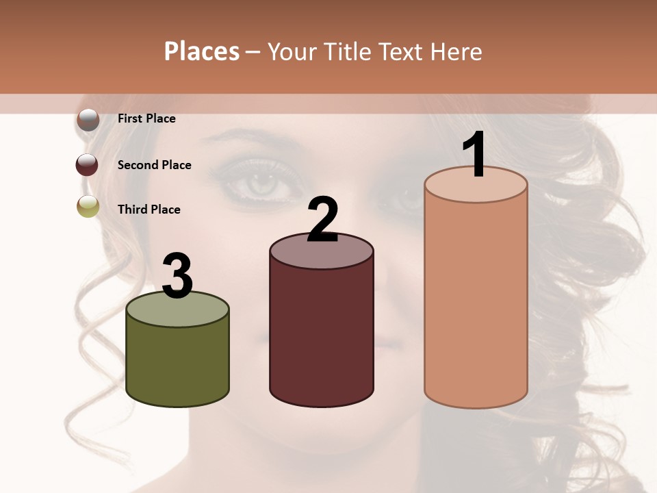 Cosmetic Beautiful Updo PowerPoint Template