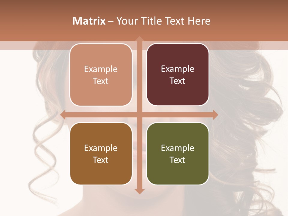 Cosmetic Beautiful Updo PowerPoint Template