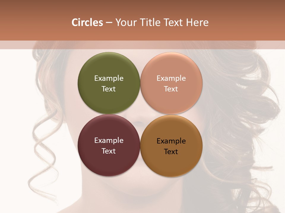 Cosmetic Beautiful Updo PowerPoint Template
