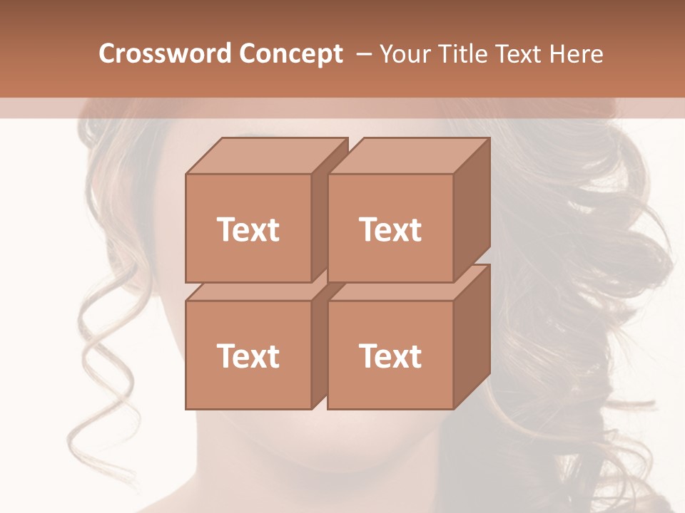 Cosmetic Beautiful Updo PowerPoint Template