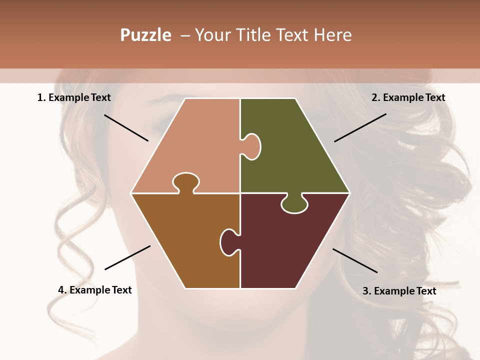 Cosmetic Beautiful Updo PowerPoint Template