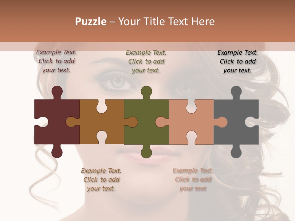 Cosmetic Beautiful Updo PowerPoint Template