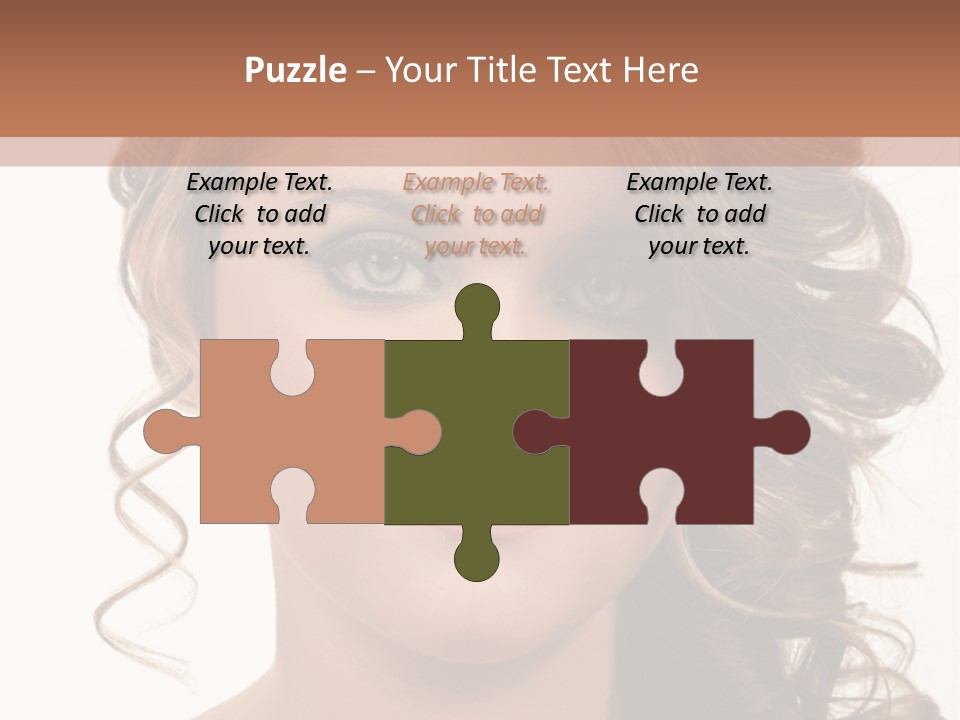 Cosmetic Beautiful Updo PowerPoint Template