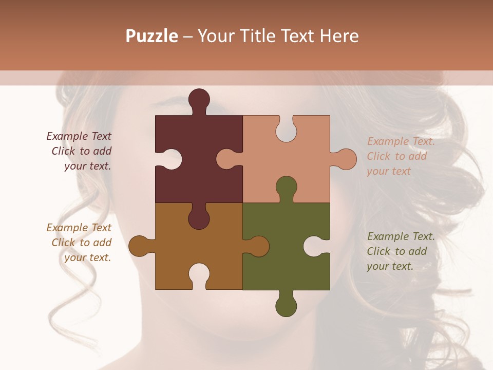 Cosmetic Beautiful Updo PowerPoint Template