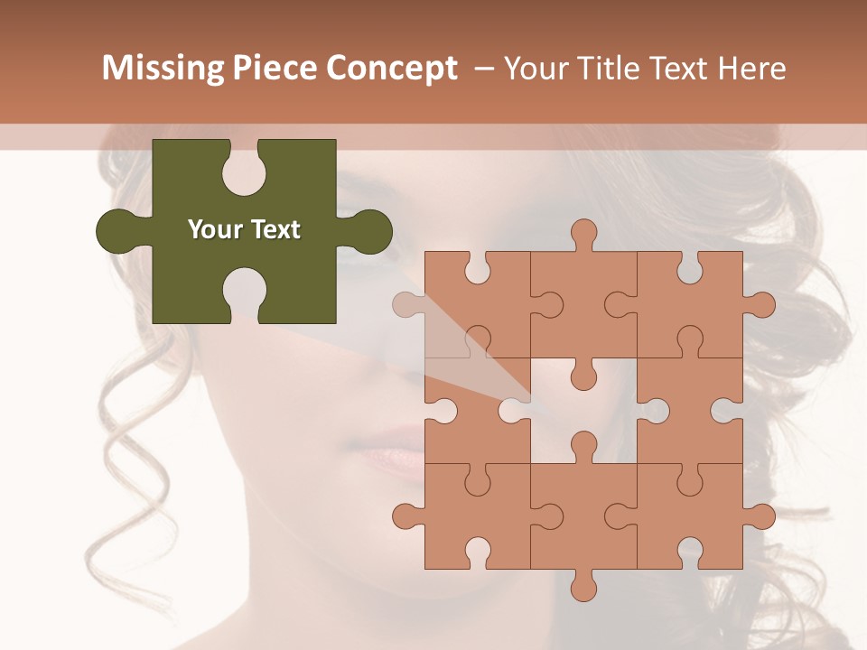 Cosmetic Beautiful Updo PowerPoint Template