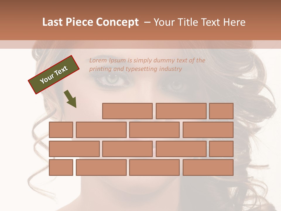 Cosmetic Beautiful Updo PowerPoint Template