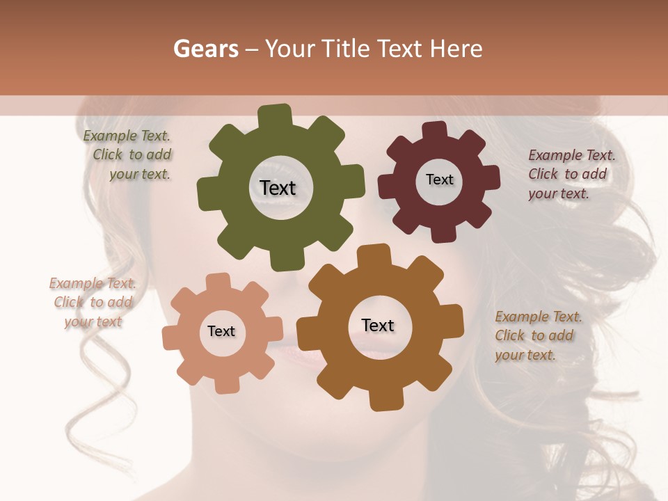 Cosmetic Beautiful Updo PowerPoint Template