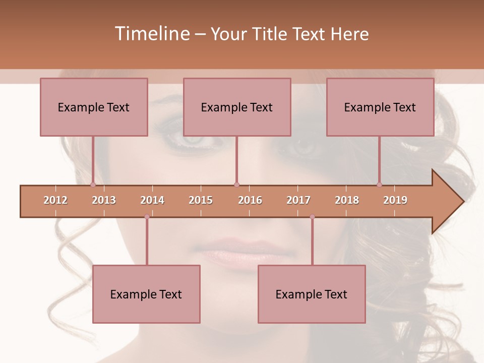 Cosmetic Beautiful Updo PowerPoint Template