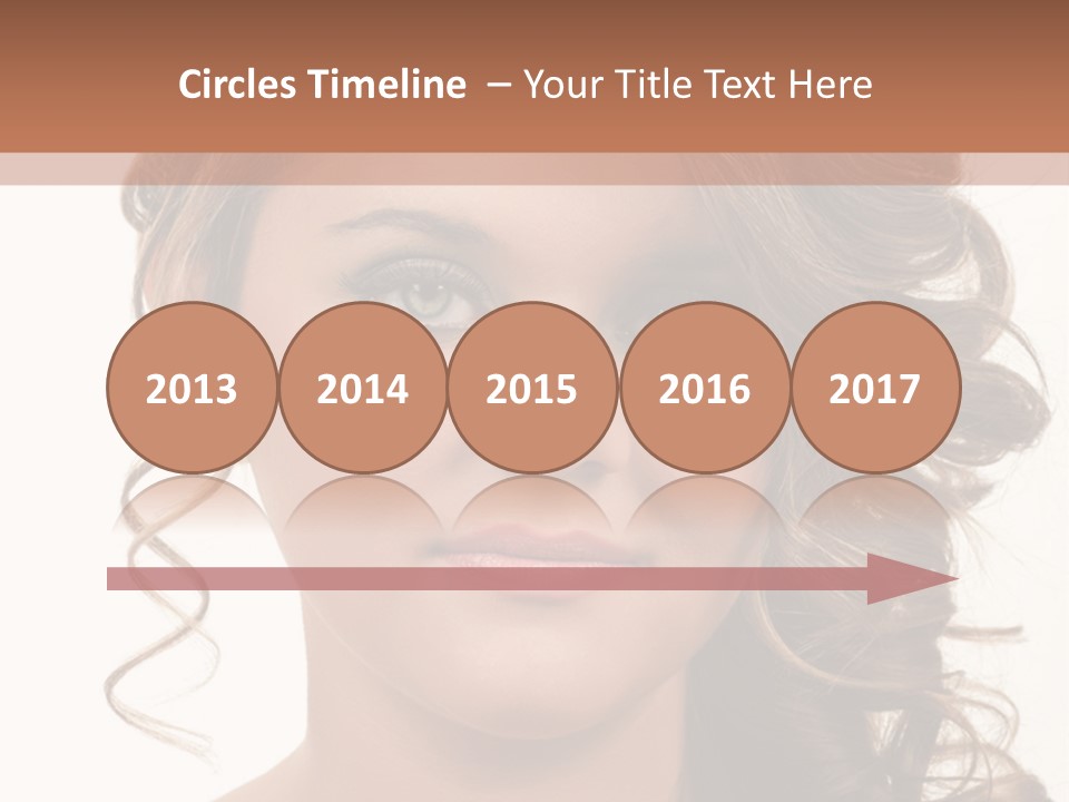 Cosmetic Beautiful Updo PowerPoint Template