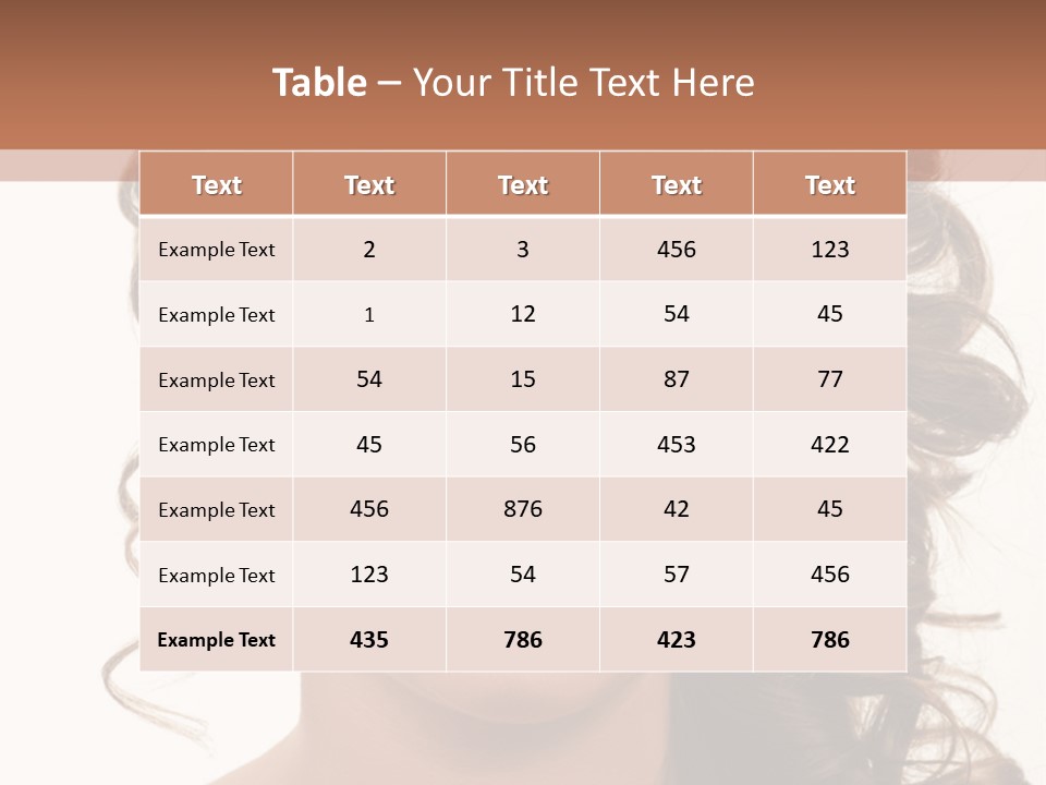 Cosmetic Beautiful Updo PowerPoint Template