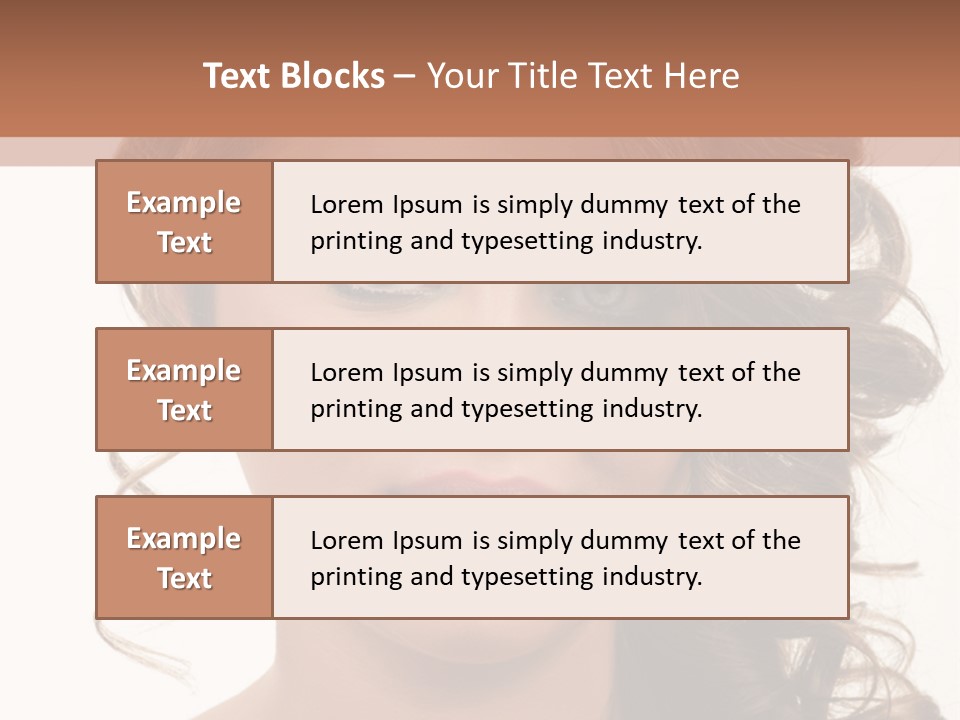 Cosmetic Beautiful Updo PowerPoint Template