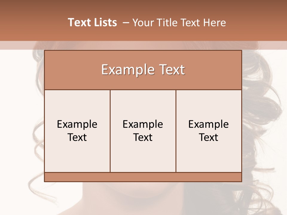 Cosmetic Beautiful Updo PowerPoint Template