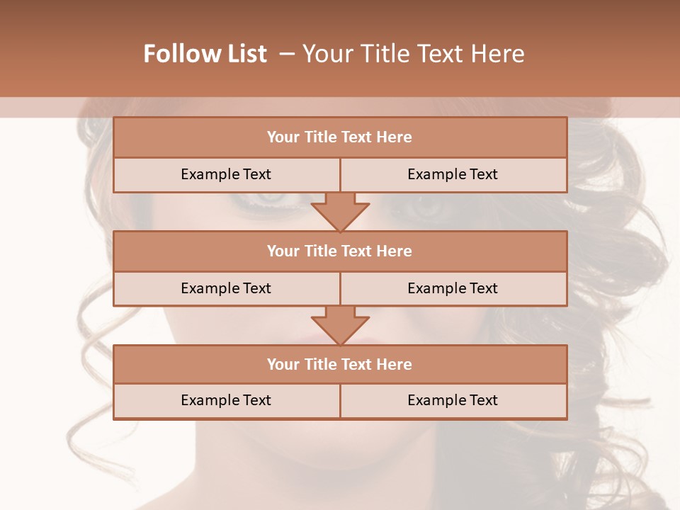 Cosmetic Beautiful Updo PowerPoint Template