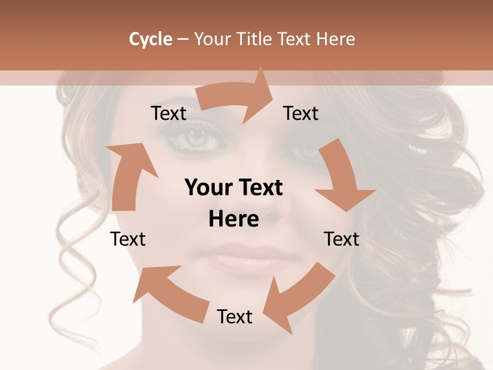 Cosmetic Beautiful Updo PowerPoint Template