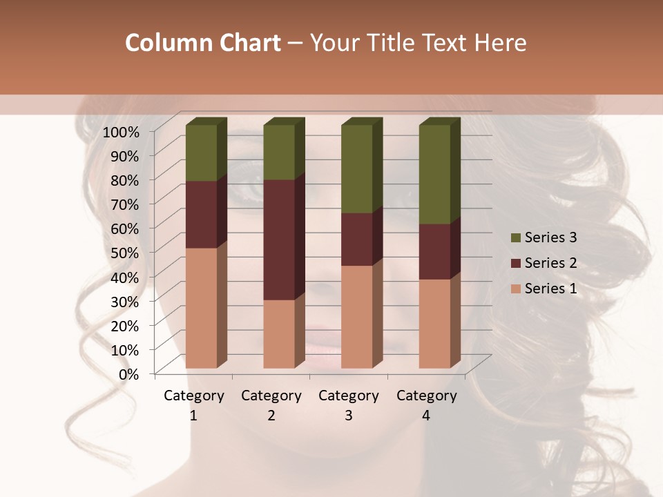 Cosmetic Beautiful Updo PowerPoint Template
