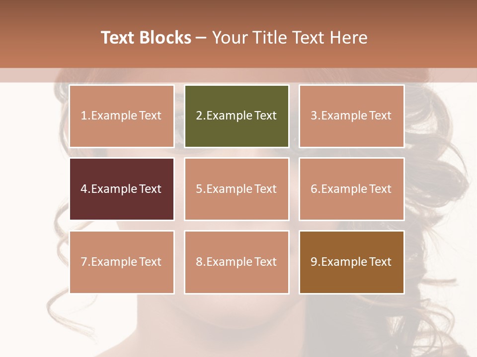 Cosmetic Beautiful Updo PowerPoint Template