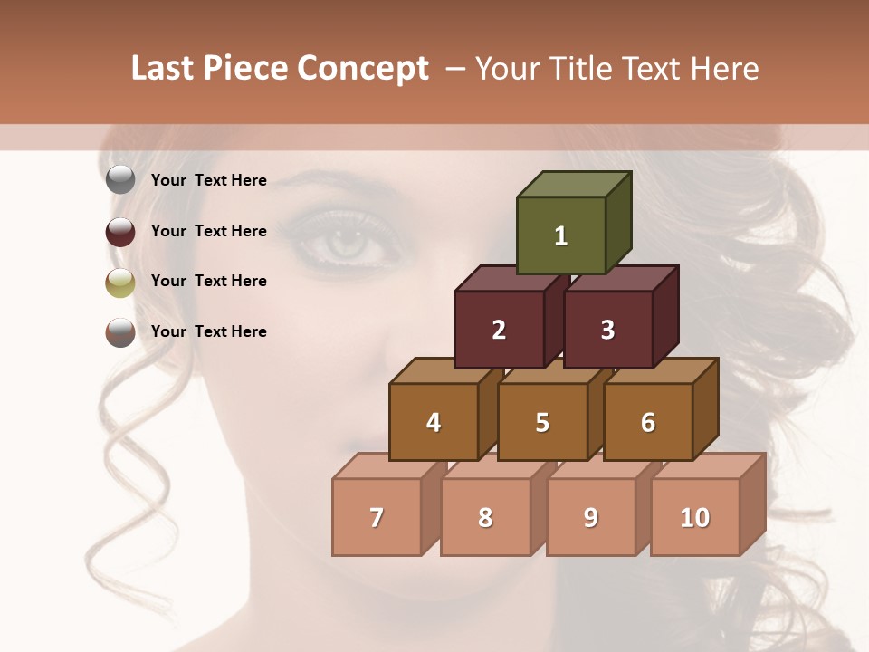 Cosmetic Beautiful Updo PowerPoint Template