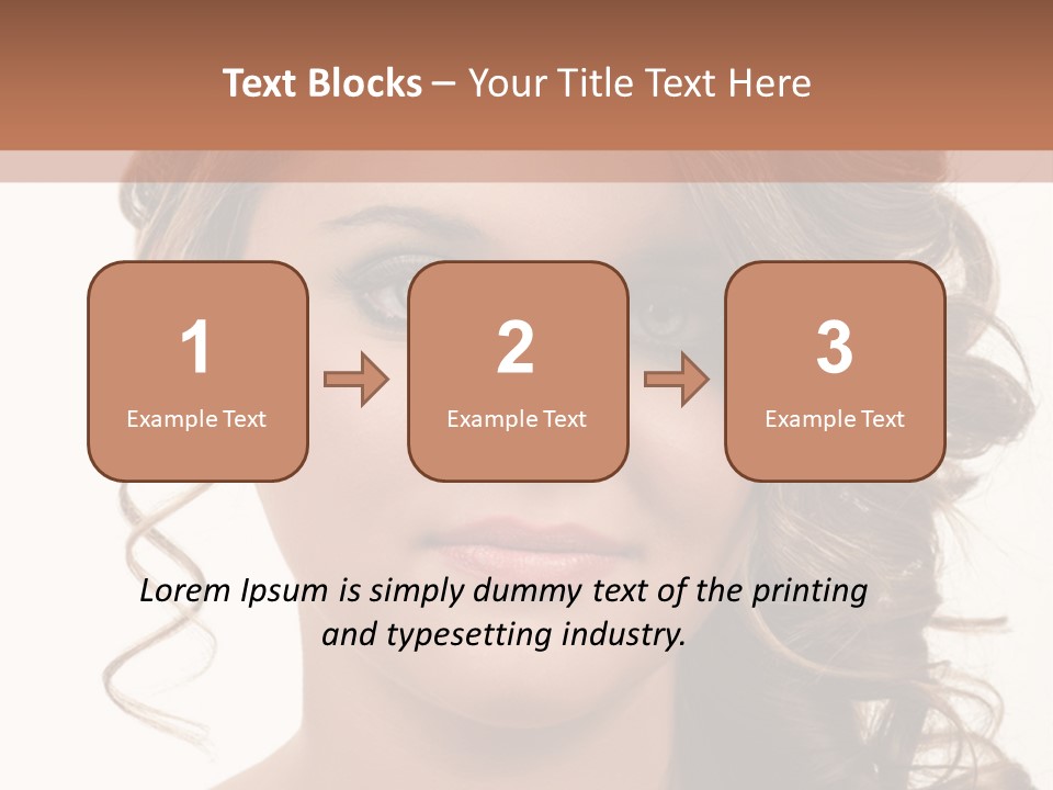 Cosmetic Beautiful Updo PowerPoint Template