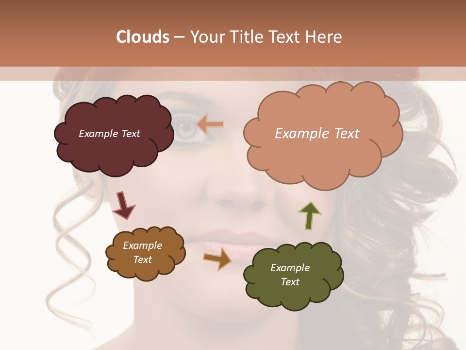 Cosmetic Beautiful Updo PowerPoint Template