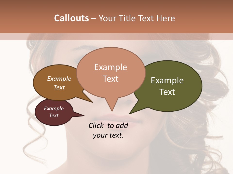 Cosmetic Beautiful Updo PowerPoint Template