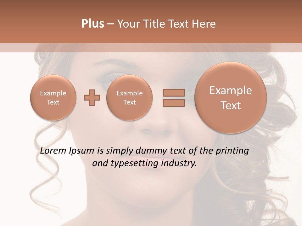 Cosmetic Beautiful Updo PowerPoint Template