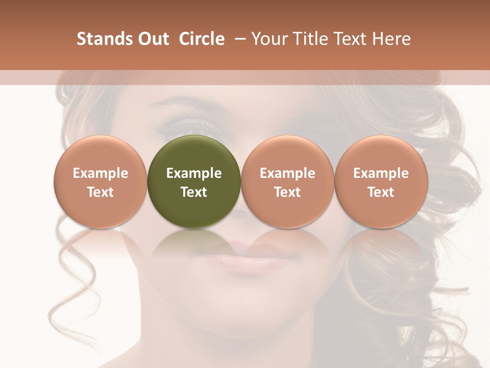 Cosmetic Beautiful Updo PowerPoint Template