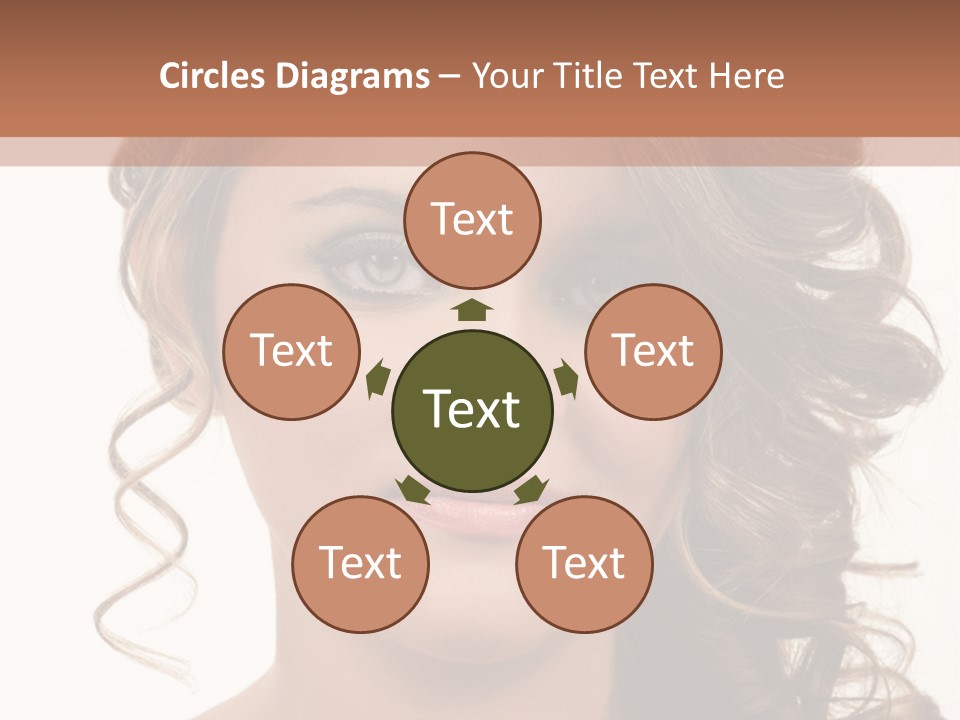 Cosmetic Beautiful Updo PowerPoint Template