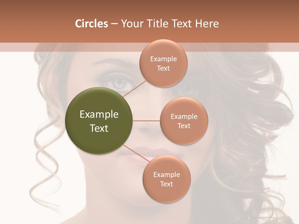 Cosmetic Beautiful Updo PowerPoint Template