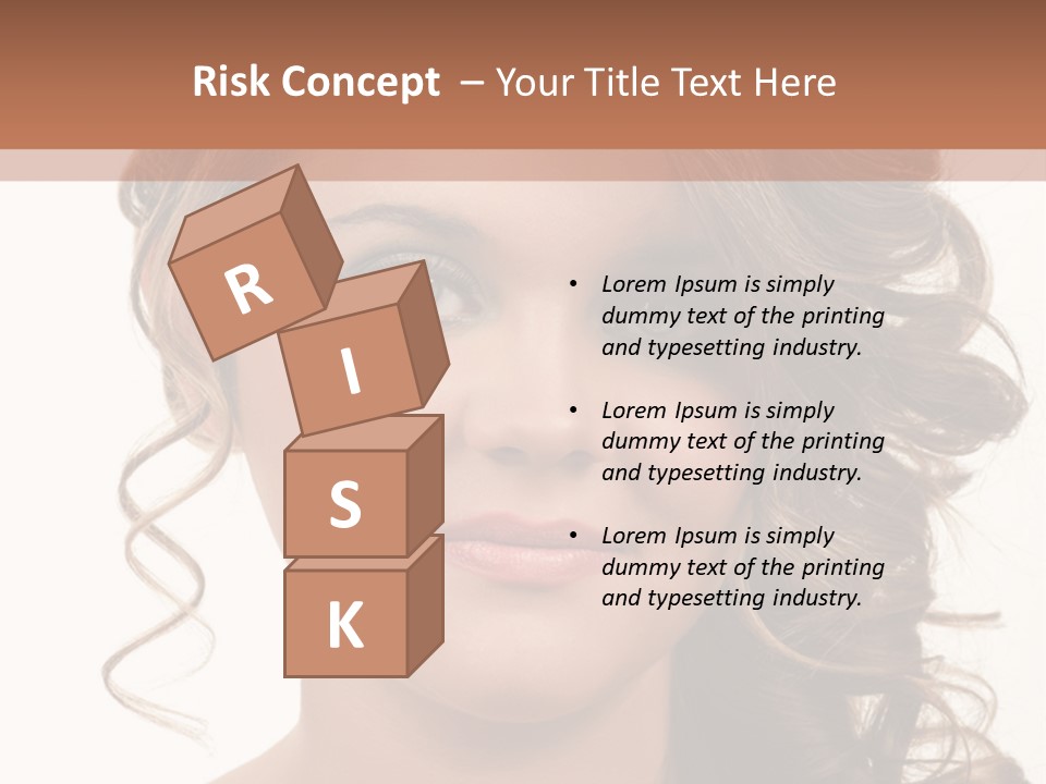 Cosmetic Beautiful Updo PowerPoint Template