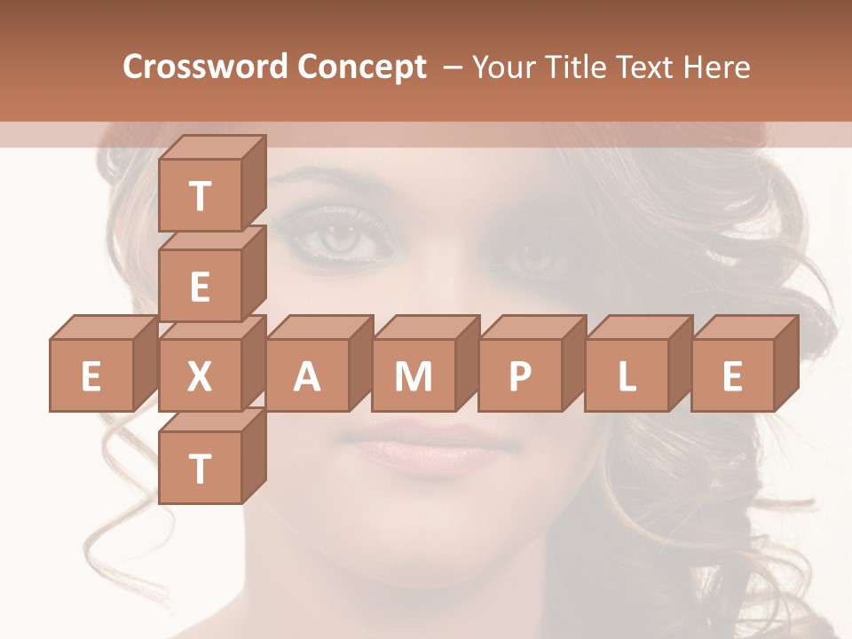 Cosmetic Beautiful Updo PowerPoint Template