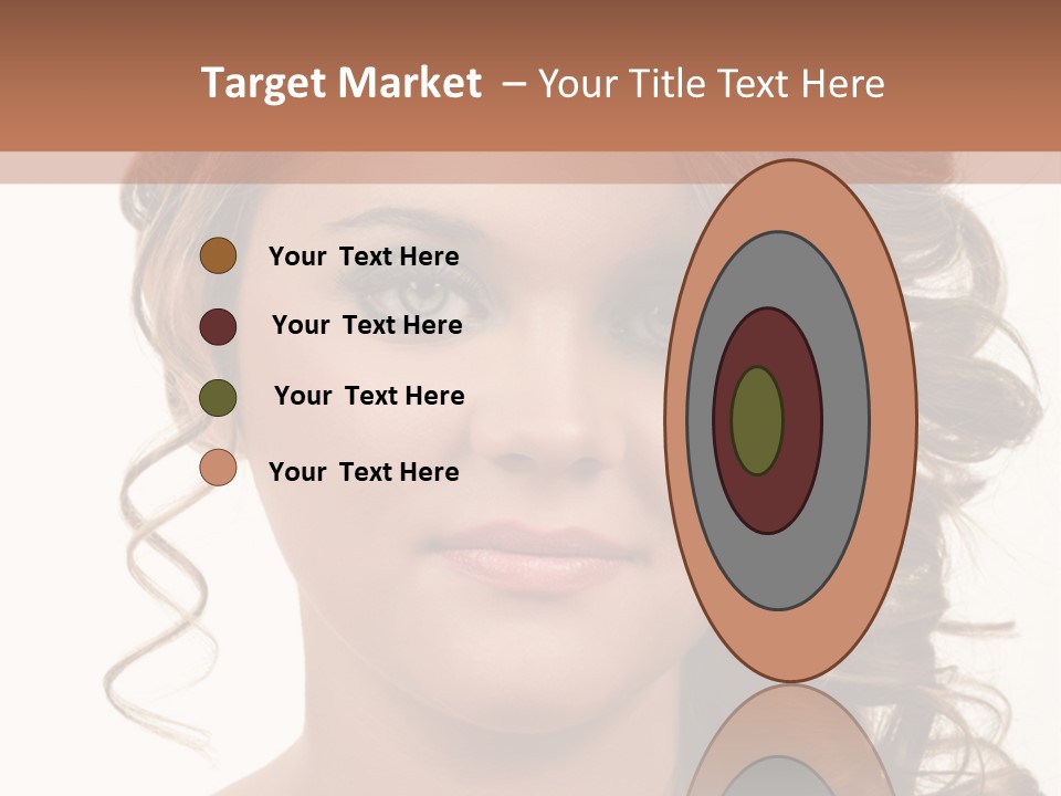 Cosmetic Beautiful Updo PowerPoint Template