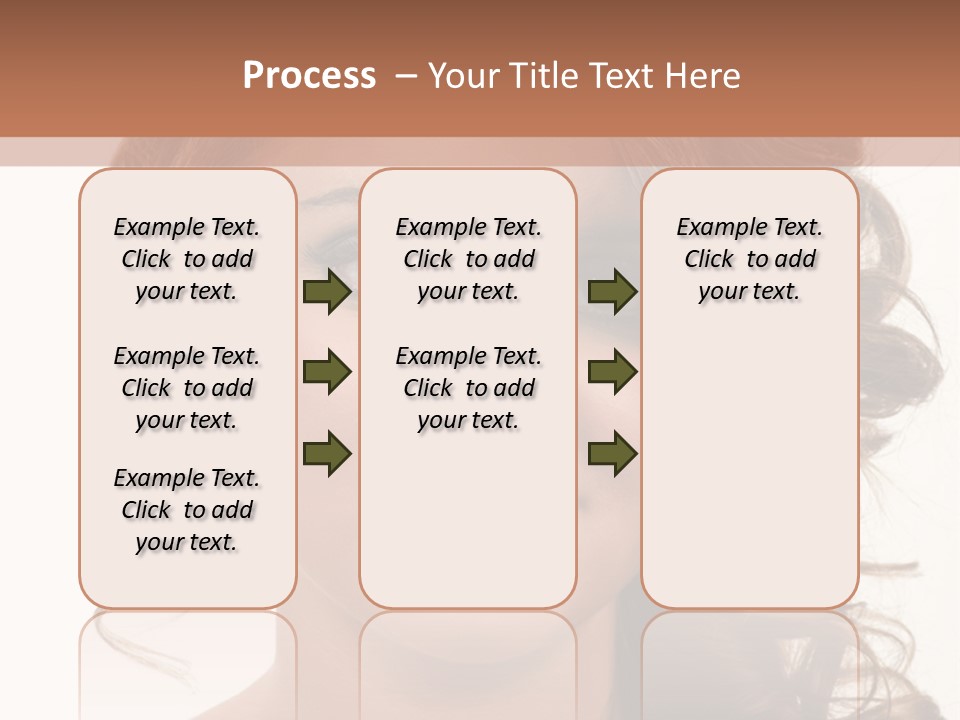 Cosmetic Beautiful Updo PowerPoint Template