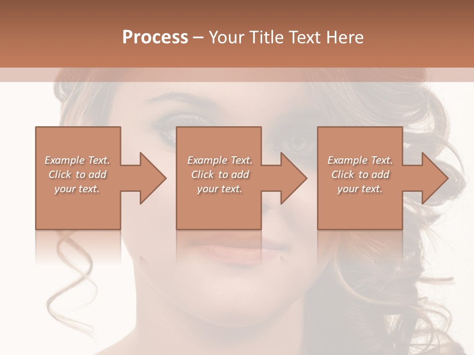 Cosmetic Beautiful Updo PowerPoint Template